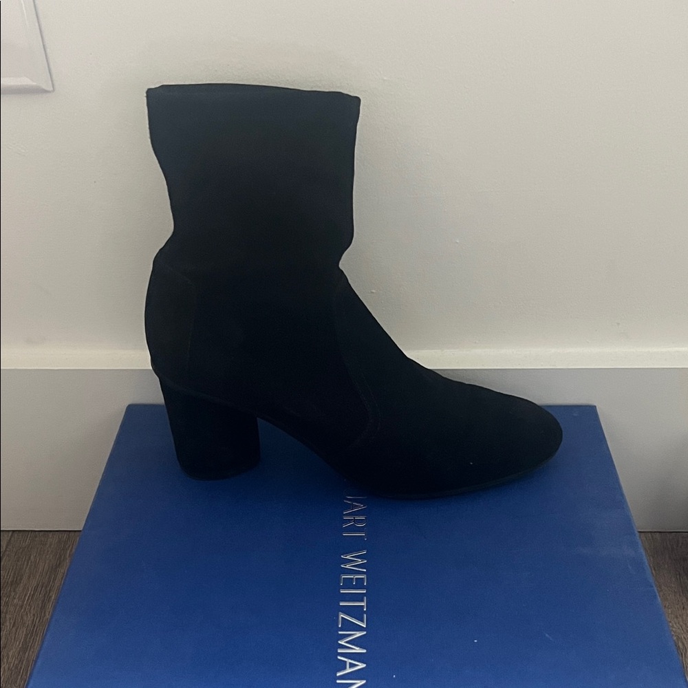 Stuart Weitzman Black Heeled Boots